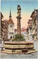 BERN -- Dudelsackpfeiffer-Brunnen (ein Mädchen) ca.1910 (BE)