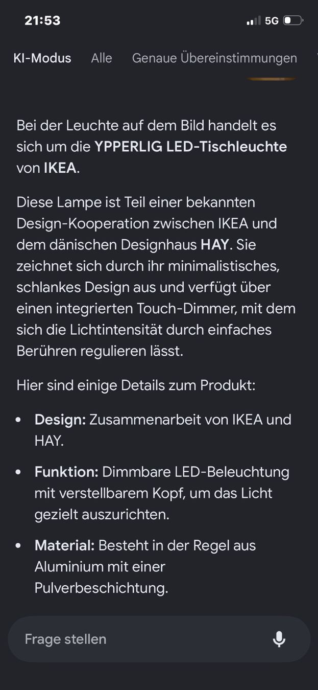 Ikea Lampade: Ikea ypperlig hay tischlampe – Usato da Dübendorf venduto da rocki07 5
