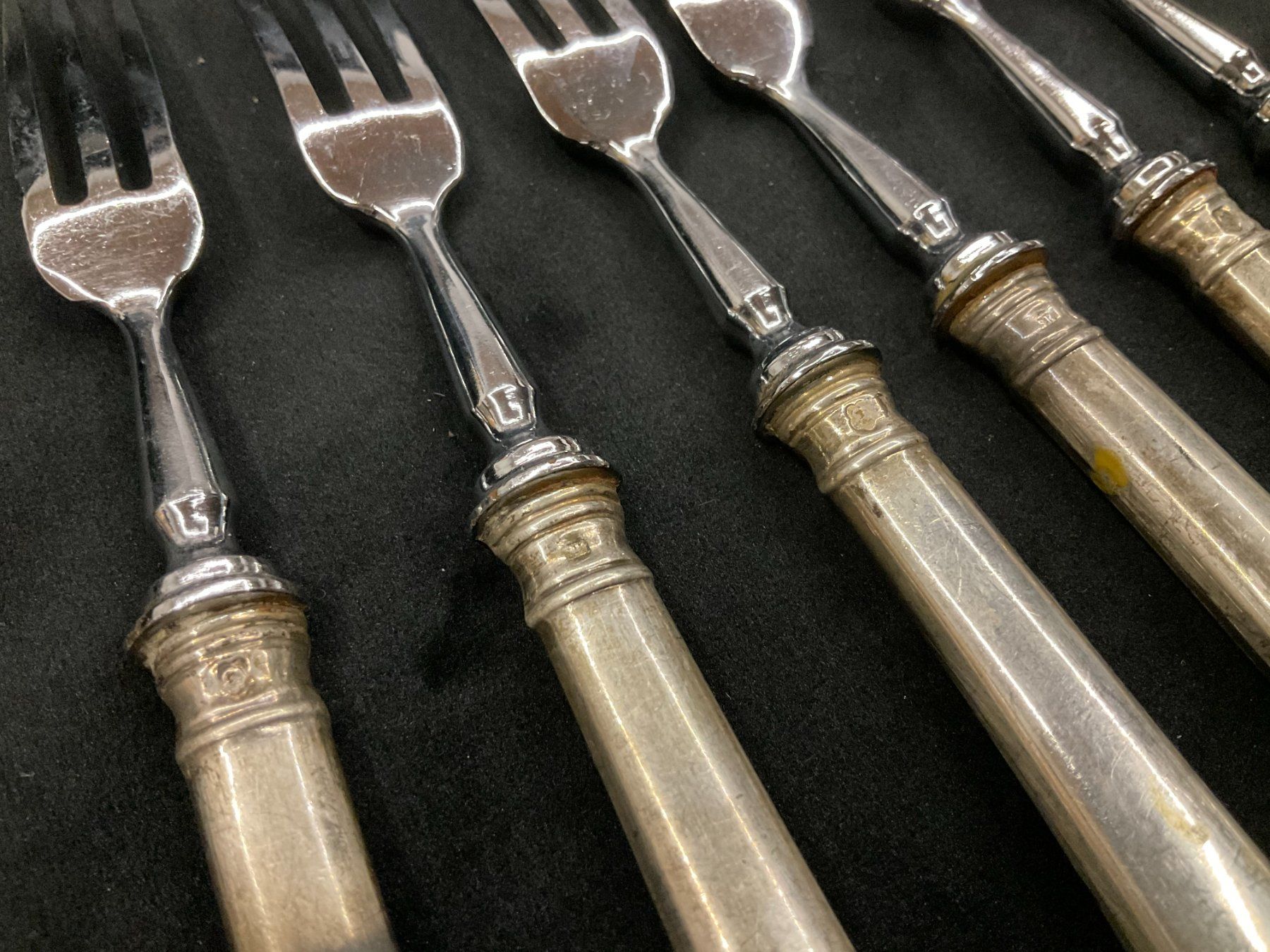 Forchette: Set Gabeln Silber 800 – Usato da Bettwiesen venduto da wicking27 3