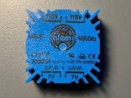 TALEMA Transformator, 2x7V, 1.6VA, Audio HighEnd, streuarm