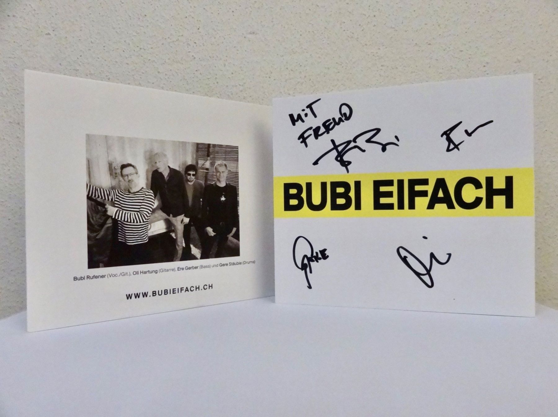 CDs: CD BUBI EIFACH / SCHÖN GITS EUCH - signiert - MIT FREUD – Neu (gemäss Beschreibung) aus Kerzers von djstarsky73 2