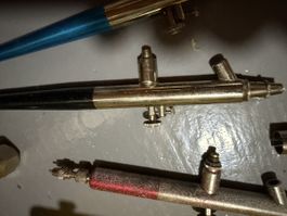 Airbrush 3 Stk. mit Zubehör Double Mono Aktion