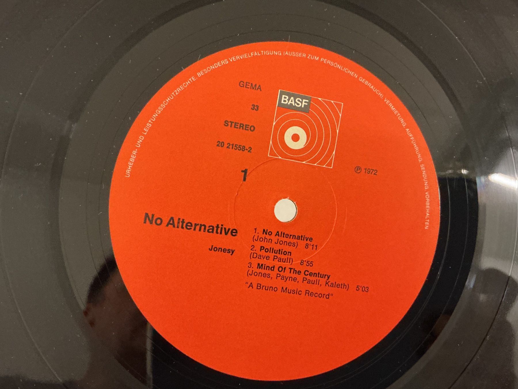 Dischi in vinile: Jonesy LP - No Alternative – Usato da Winterthur venduto da Tumko-Vinyl 2