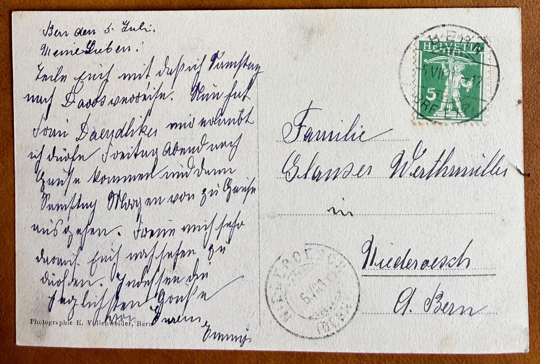 Cartoline postali: Bern - Haus ? 1911 – Usato da Lutry venduto da Ediego 1