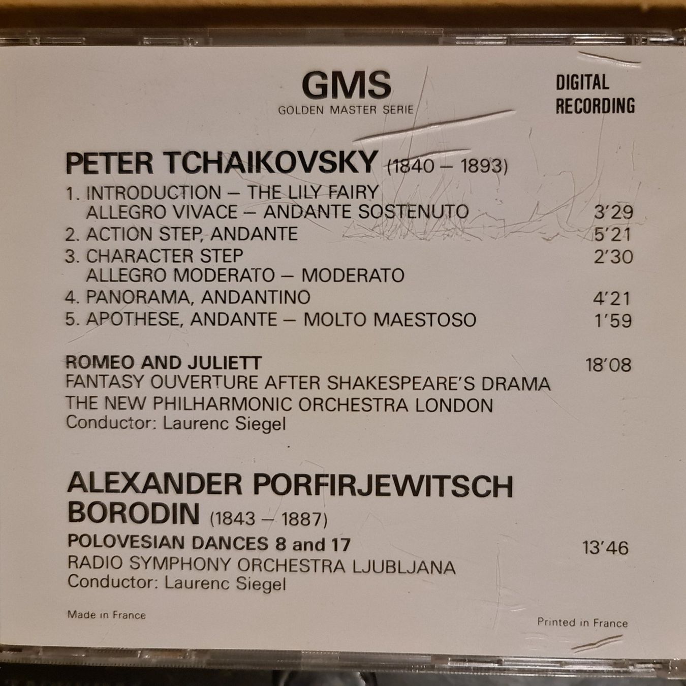 CD: Tschaikowsky & Borodin – Usato da Dintikon venduto da Vexi 1