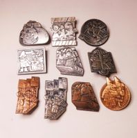 N:2 Fasnachtsplaketten Sammlung Jahre 1970er