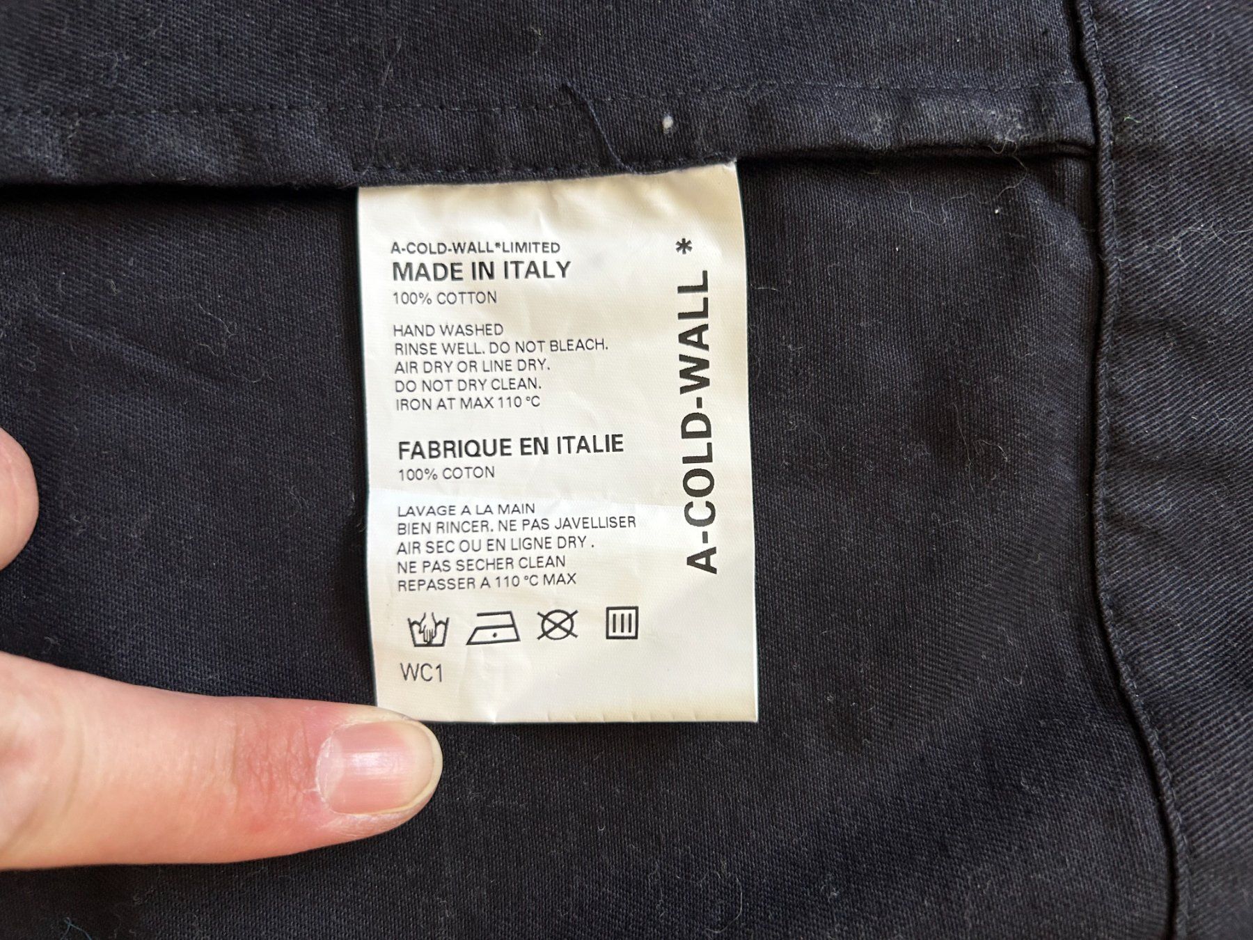 Vestes: A-COLD-WALL Paint Jacket - Taille S – D'occasion à Sion par UntilWeRaise 6