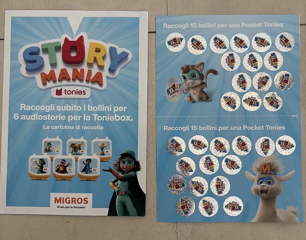 Hörbücher: Story Mania Migros – Neu und originalverpackt aus Cresciano von Koyol