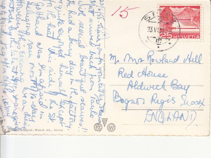 Cartoline postali: Andermatt 1955 – Usato da Bürglen TG venduto da StampGraf 1