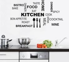 🍽️ Stylischer Küchenwand-Aufkleber "KITCHEN" 🍽️💫