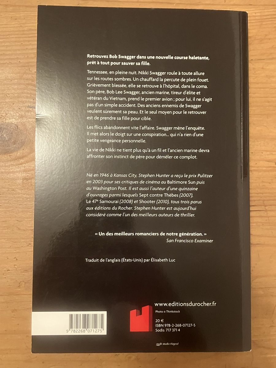 Bücher: Nuit de tonnerre (Stephen Hunter) – Neu (gemäss Beschreibung) aus Meyrin von Julien333 1