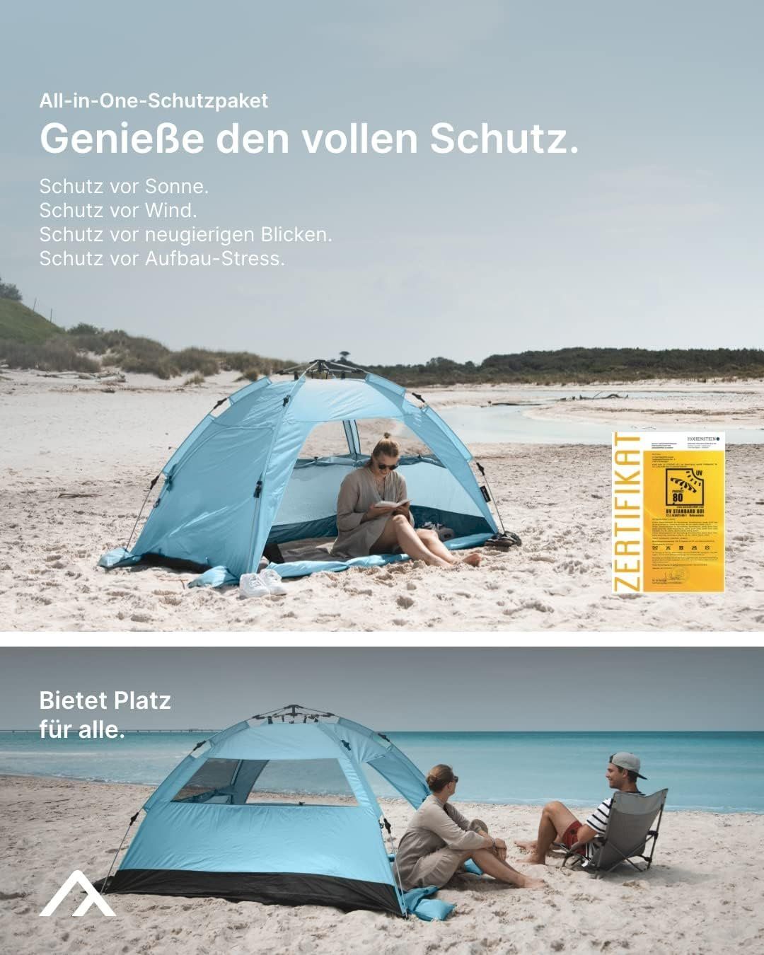 Tende : Qeedo Quick Palm Oceanblue – Nuovo e nell'imballaggio originale da Bottighofen venduto da zaap 1