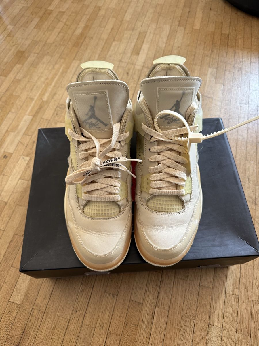 Off-White Herrenschuhe: Jordan 4 Off-White Sail – Neu (gemäss Beschreibung) aus Genève von SG_73 1