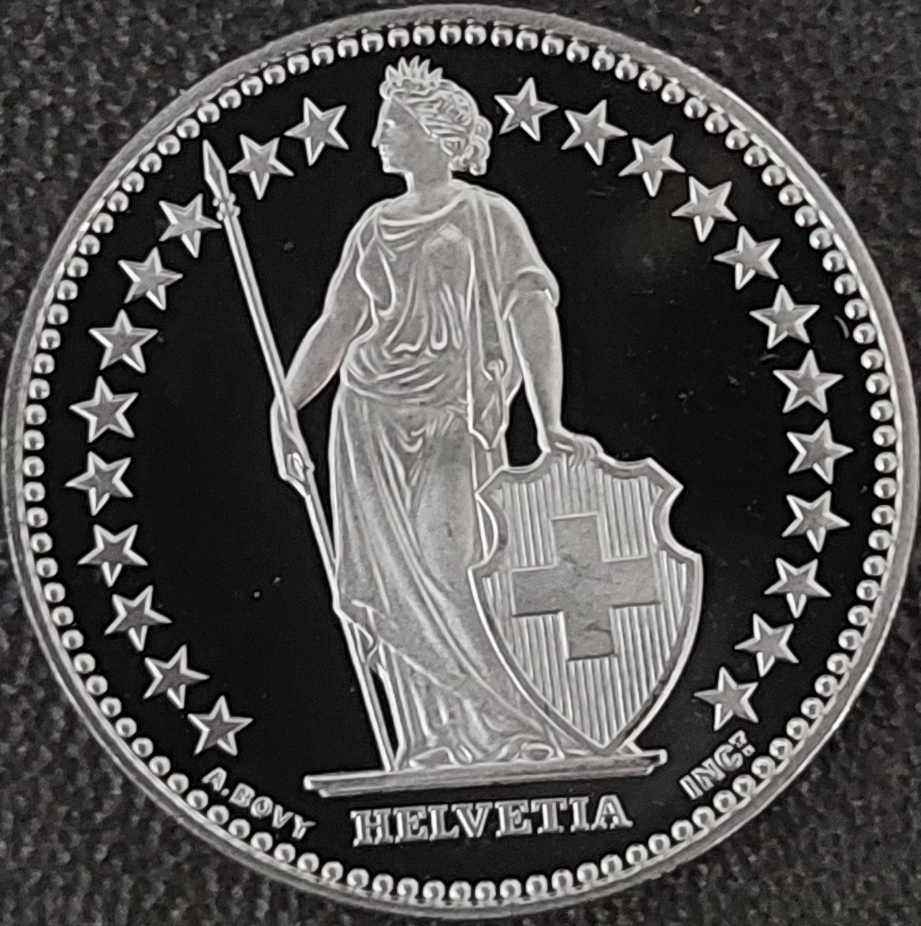 Tutti le monete: 1 Franken 2001 stgl. / aus Münzsatz – Nuovo (secondo la descrizione) da Arch venduto da coinsandmore 1