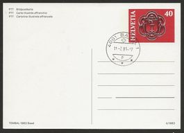1983 40 Rp. Tembalkarte ungebraucht gestempelt