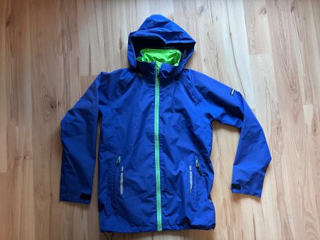 rukka Regenjacke blau/grün Grösse 152