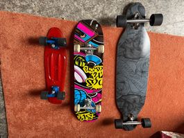 3 Stück skateboard