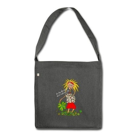 "Ein Tag ohne lächeln ist... " Umhängetasche "Glücksjahr" 🛍