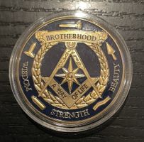 Medaille Freimaurer free masons brotherhood way 40mm 30gr