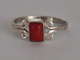 KORALLENRING SILBER