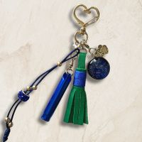 Hundepfeiffe Schlüsselanhänger - Blau - handmade