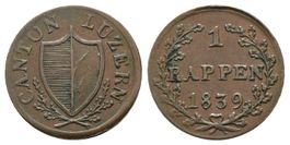 Luzern Rappen 1839  /2286