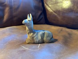 Huggler Brienz, kleines Lama 6,5 cm, Krippenfigur