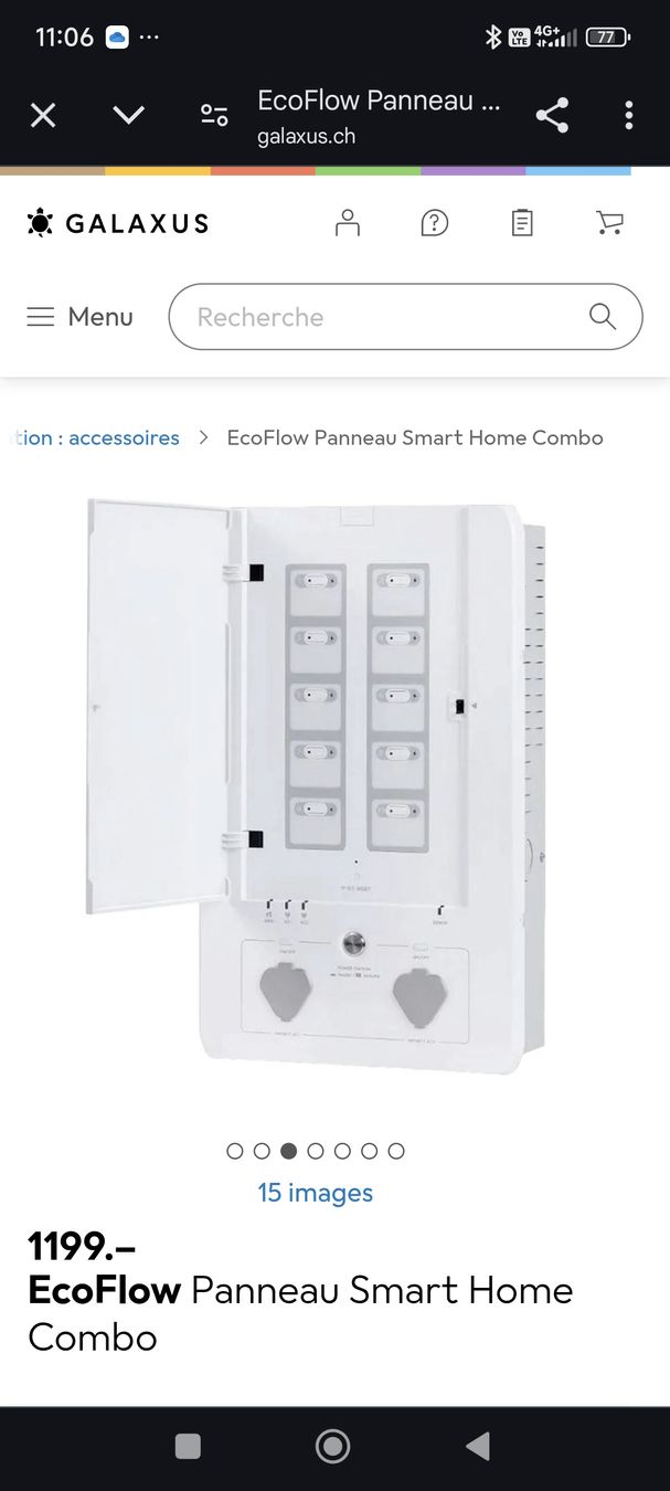 Ecoflow Générateurs de courant: EcoFlow Panneau Smart Home panel Combo - neuf avec relais – Neuf avec emballage d'origine à Gimel par fab_vvx6 1