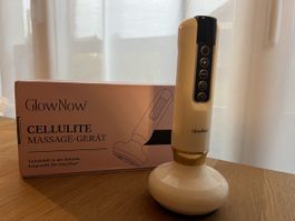 GlowNow Cellulite Massagegeraet mit Waermetherapie.