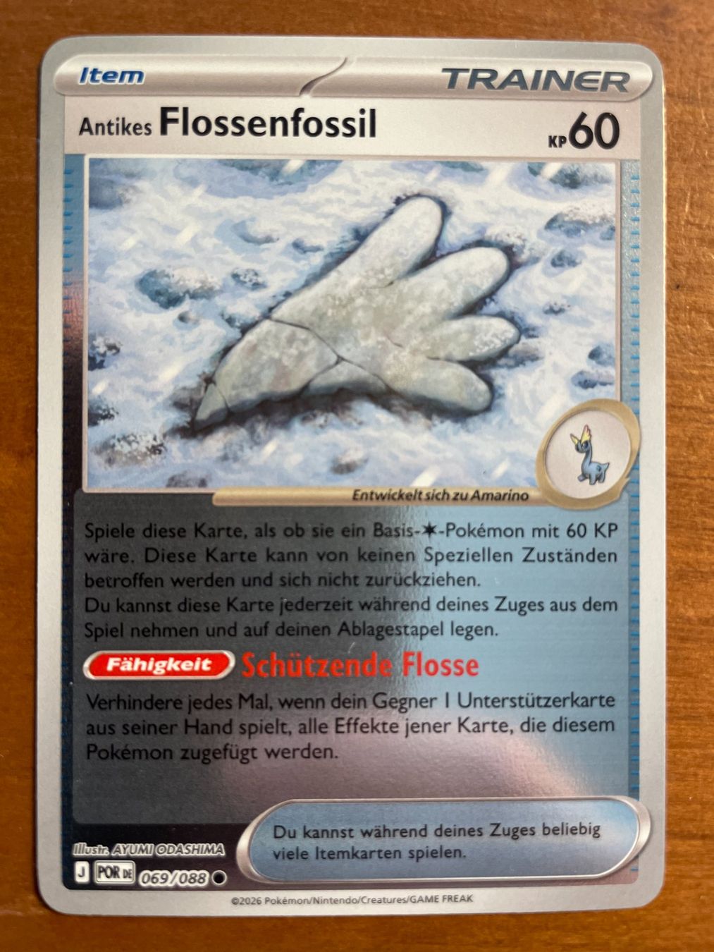 Pokémon Carte collezionabili: Pokemon Antikes Flossenfossil Reverse (Versand gratis) – Nuovo (secondo la descrizione) da Chur venduto da Angerson