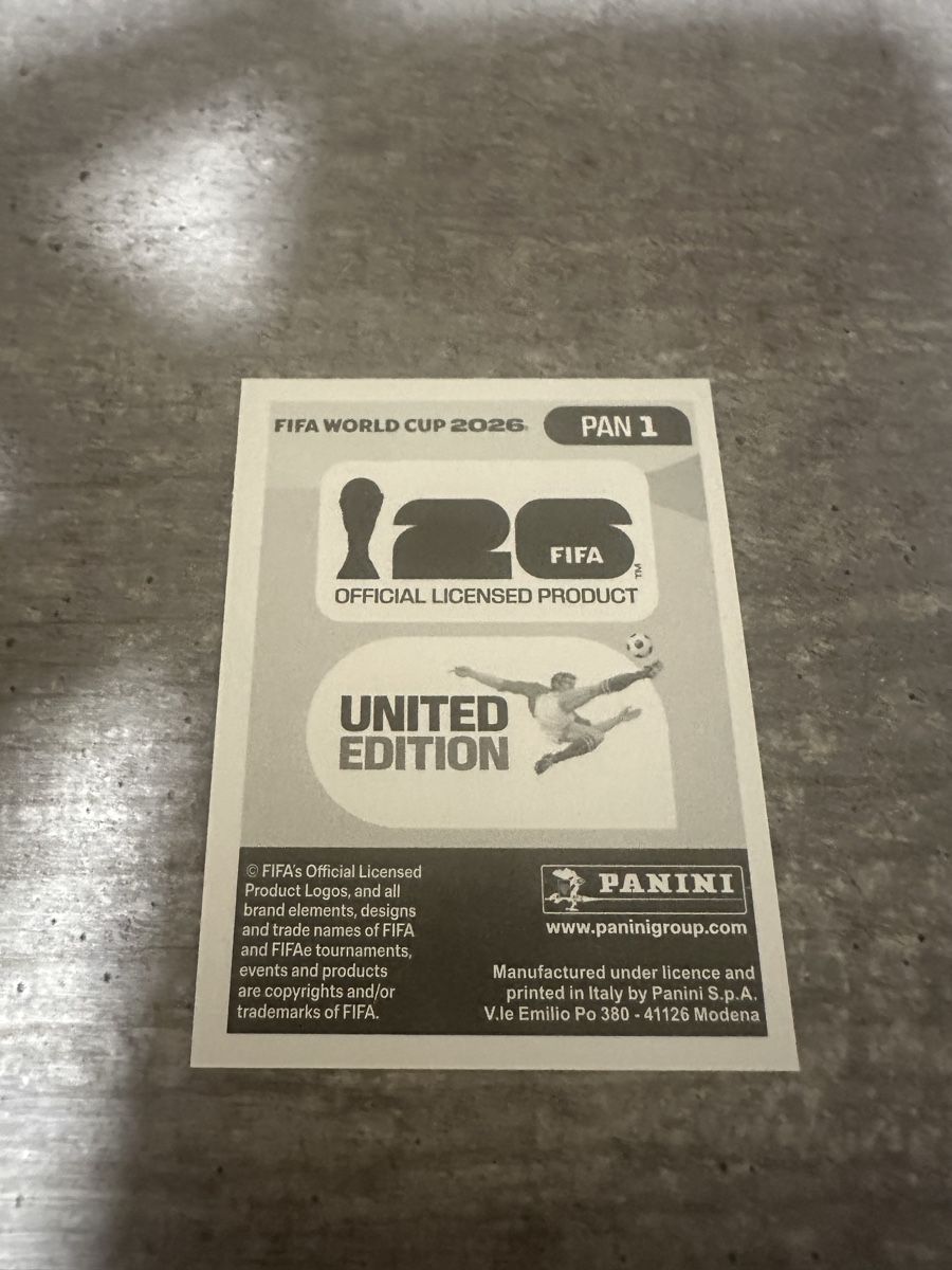 Panini Cartes à collectionner: PAN 1 , FIFA WORLD CUP 2026 PANINI  – Neuf (Voir description) à Frauenfeld par 1PegPeg1 1
