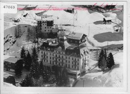 Flugaufnahme Zermatt Hotels - Foto: 120x90mm mit Negativ