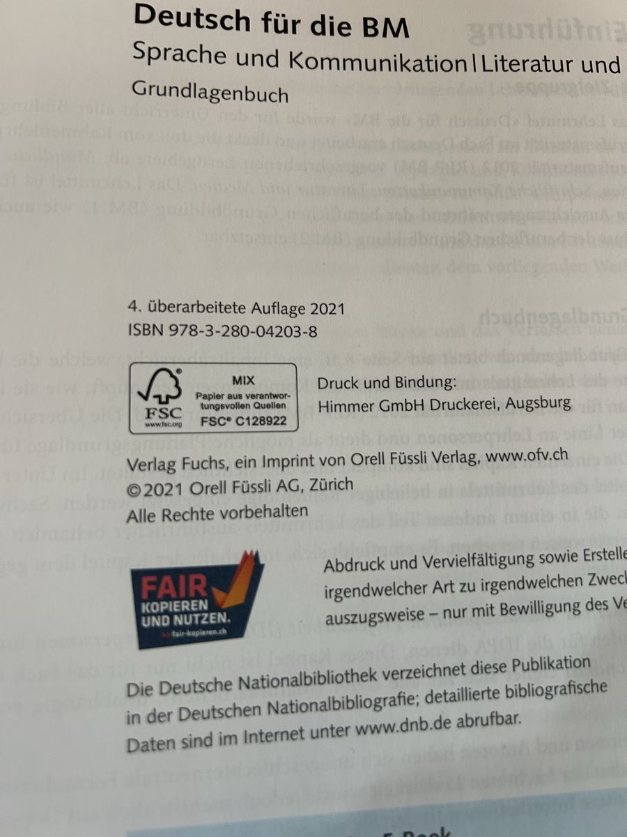 Livres: Deutsch für die BM – D'occasion à Alterswil FR par kat_cfw8 1