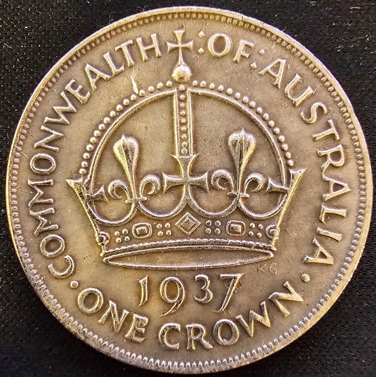 Münze One Crown Australia 1937 (Nachprägung) Kaufen auf Ricardo