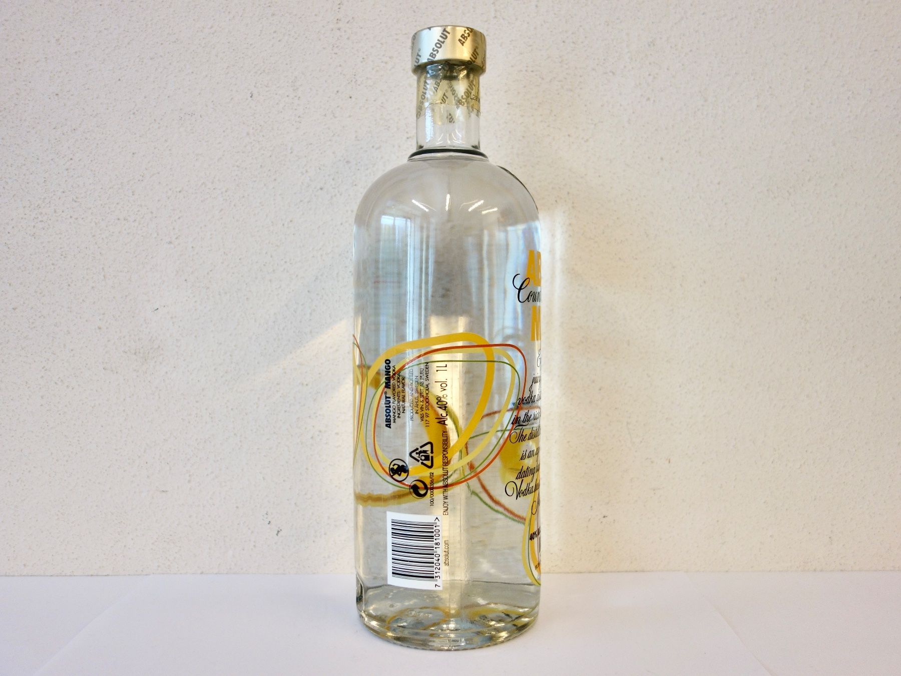 Absolut Vodka Bevande alcoliche: 1 x ABSOLUT VODKA ABSOLUT MANGO 100cl – Nuovo e nell'imballaggio originale da Kerzers venduto da zimmergruen 6