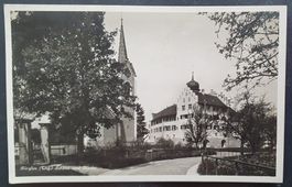 Bürglen um 1930 - Schloss und Kirche