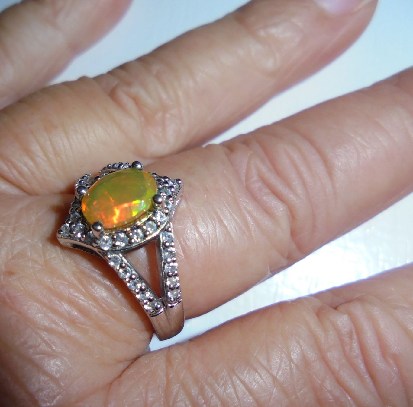 Anelli: Echtschmuck: Silberring 925er mit Welo-Opal / 56 – Nuovo (secondo la descrizione) da Zuchwil venduto da maumauchi 5