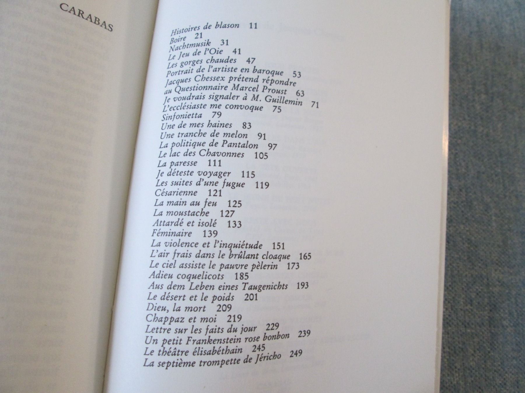 Libri: Carabas – Usato da Neuchâtel venduto da Dualseele 3