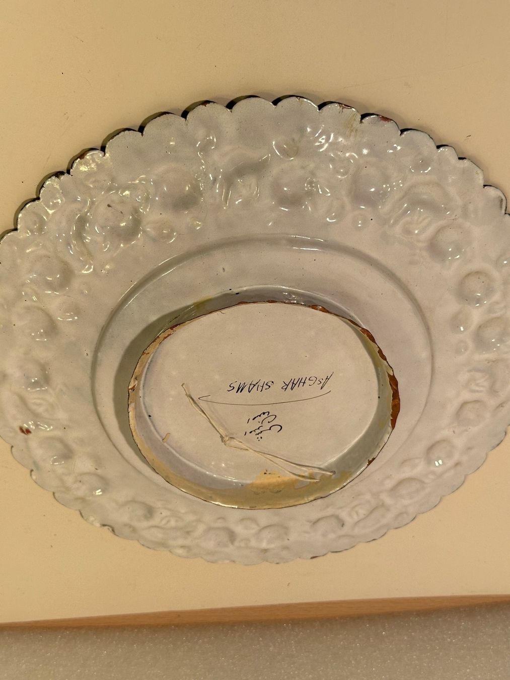 Insegne: Assiette de metal du Proche-Orient – Usato da Lausanne venduto da artnouveau04 2