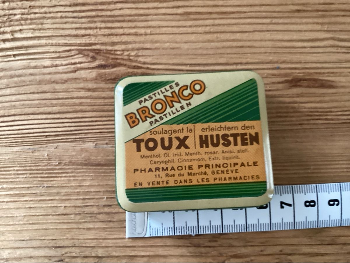 Behälter & Ähnliches: Dose antik, Branko Pastillen, Blechdose – Gebraucht aus Wassen UR von SABDOM
