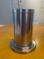 Standgefäss Edelstahl 75x145mm