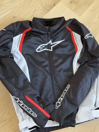 Motorradjacke Alpinestars Schwarz/Weiss Grösse 3XL