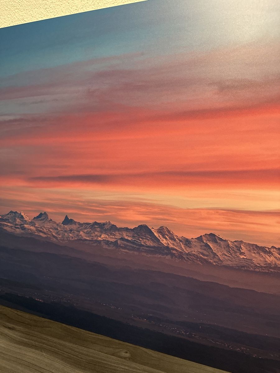 Poster & Bilder: Panoramabild Alpenkette Schweiz – Neu und originalverpackt aus Aarburg von Tonija 1