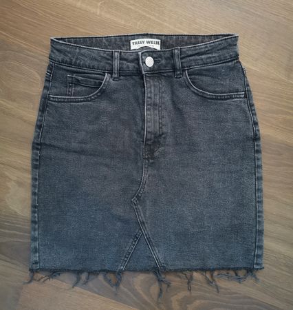 Tally Weijl Jeansrock Gr. 36 dunkelgrau
