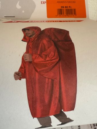 Cape de pluie Tatonka rouge - Taille M - Imperméable!