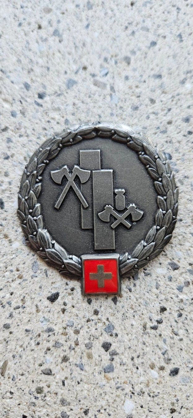 Schweizer Armee Placchette & Badge: *** Beretemblem *** – Usato da Riedholz venduto da fr_sIruP