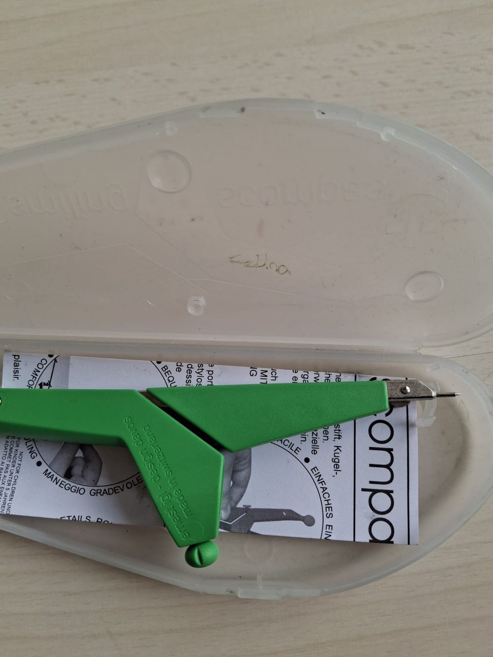Compassi: Grüner Zirkel im Etui – Usato da Walterswil SO venduto da mel_5b2h 1