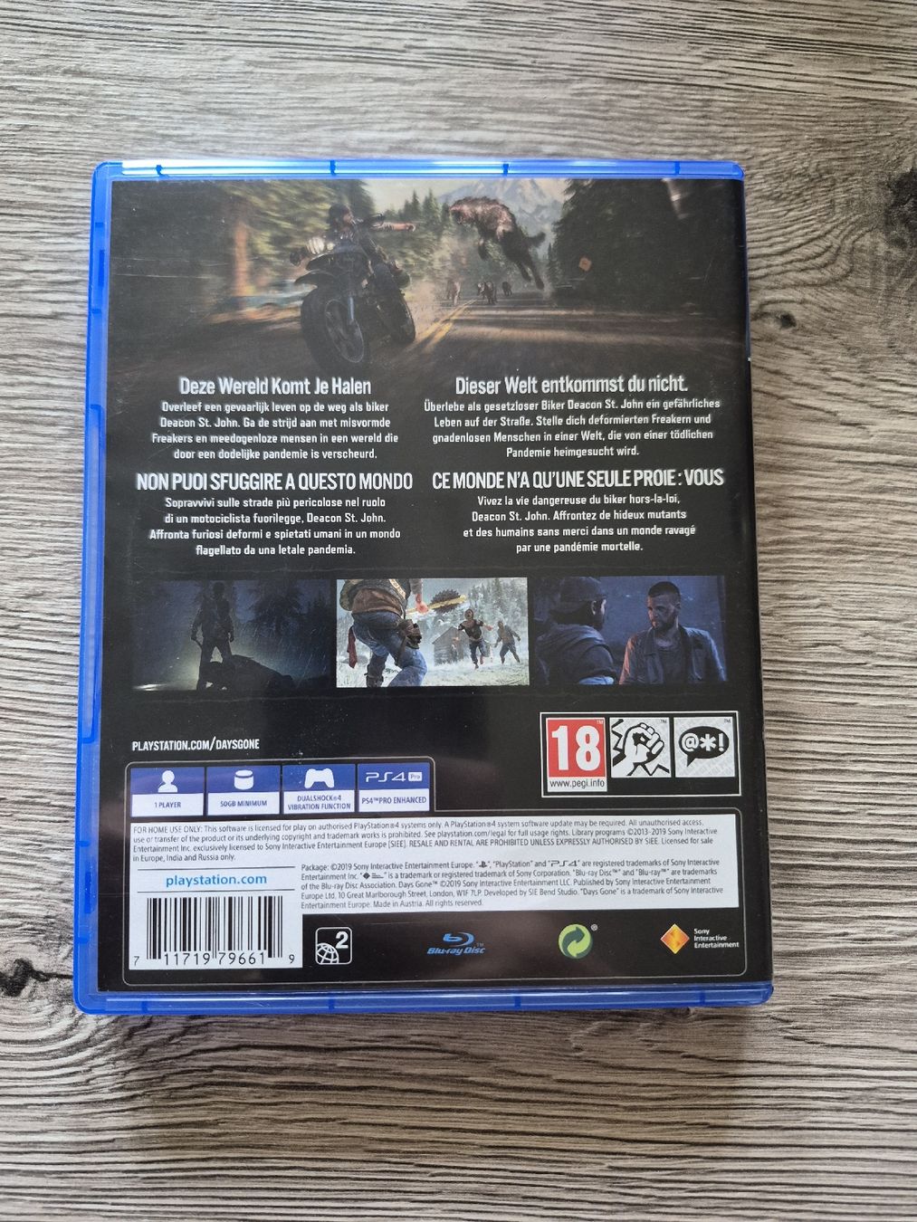 Sony Jeux: Days Gone PS4 – D'occasion à St-Aubin-Sauges par val_xz9c 1