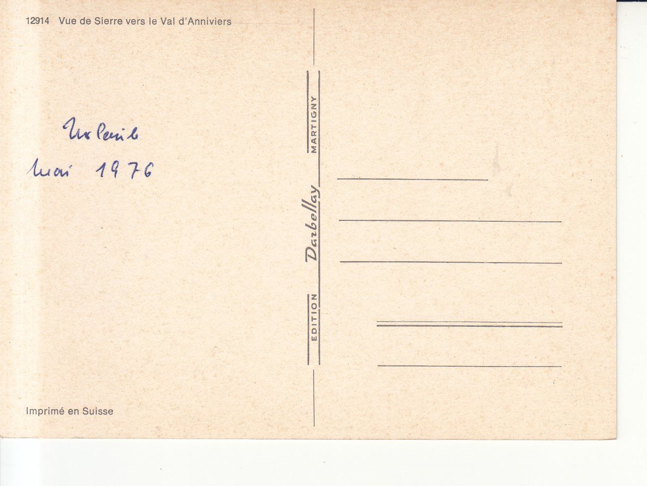 Cartoline postali: Sierre 1976 – Usato da Bürglen TG venduto da StampGraf 1
