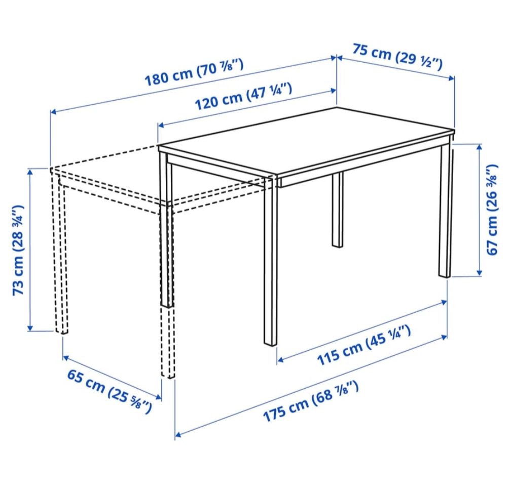 Tables: Vangsta Tisch von IKEA  – D'occasion à Tann par Rigi1995 2